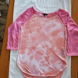 Tie-dyed womans shirt.